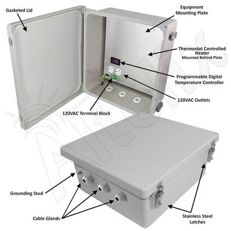 weatherproof heated nema enclosures